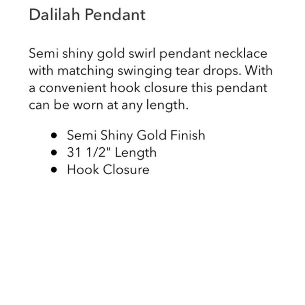 :: Stella & Dot🌟Dalilah Pendant Necklace - Picture 9 of 9